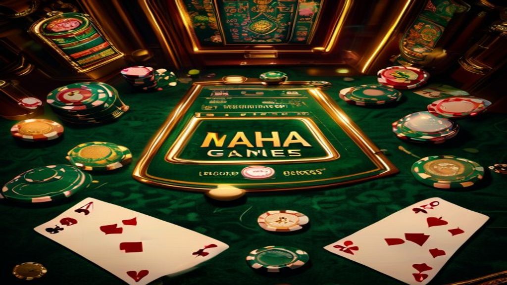 Maha Games casino backdrop for Maha Game App Download: Mobile Casino Gaming Access in India — gold cards on emerald felt