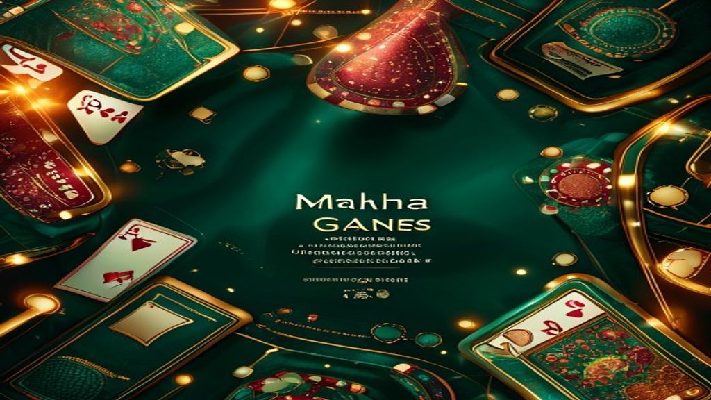 Maha Games casino backdrop for Maha Game Casino Promotions: Exclusive Casino Bonus Offers — gold cards on emerald felt
